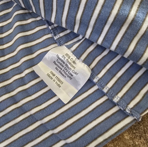 Blue Striped | BABY BE MINE | Long Sleeve Robe - Picture 3 of 4